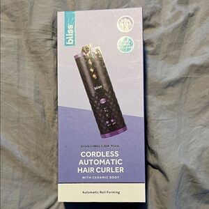 Bliss Cordless Hair Curler in Purple